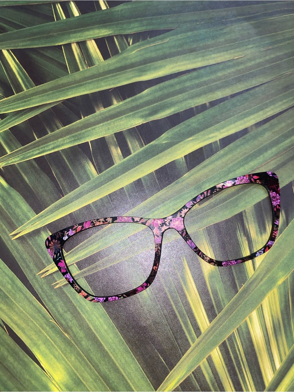 Pair Eyewear WANDA eyeglass toppers garden bloom with rose gold foil